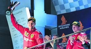 Sebastian Vettel se adjudica el triunfo de El Gran Premio de Singapur. Noticias en tiempo real