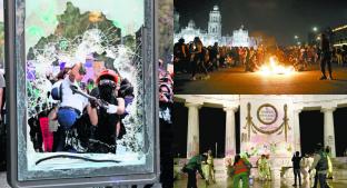 Resumen de la marcha feminista en CDMX; destrozan monumentos y se van contra autoridades. Noticias en tiempo real