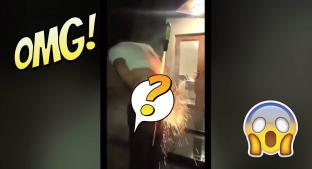 VIDEO: Hombre se atora un cohete encendido en la retaguardia y sucede lo inesperado . Noticias en tiempo real