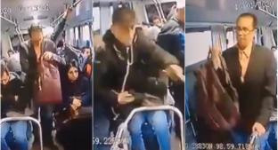 VIDEO: Sujeto trajeado asalta a pasajeros de un autobús, en la México-Pachuca. Noticias en tiempo real