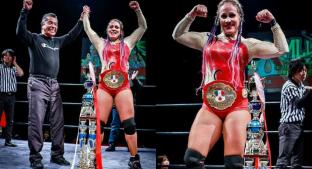 Dallys se convierte en la primera campeona femenil de lucha en Japón, avalada por el CMLL. Noticias en tiempo real