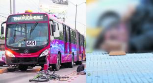 Ciclista se estrella de frente contra Metrobús en GAM; sospechan que lo distrajo el cel. Noticias en tiempo real
