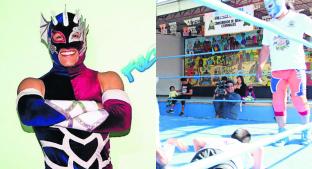 Fussión, uno de los gladiadores que da clases en la escuela de lucha libre infantil de Morelos. Noticias en tiempo real