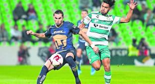 Pumas sale a remontar contra Santos Laguna, en juego de vuelta de octavos de final. Noticias en tiempo real