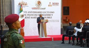 AMLO rinde homenaje a Madero y Pino Suárez en Palacio Nacional por aniversario luctuoso. Noticias en tiempo real