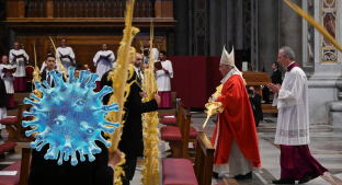 El Papa Francisco celebra misa de Domingo de Ramos sin audiencia, por coronavirus. Noticias en tiempo real
