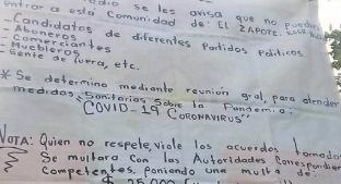 Comunidades de Hidalgo y Guerrero cierran accesos por miedo a Covid-19 . Noticias en tiempo real