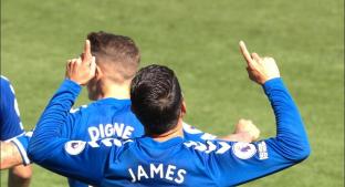 James Rodríguez se estrena como goleador con el Everton. Noticias en tiempo real