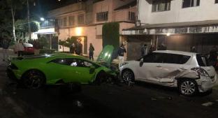 Automovilista choca Lamborghini en Polanco y huye del lugar, el carro vale cerca de 7 mdp. Noticias en tiempo real
