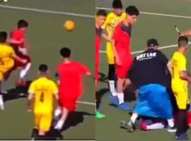 Futbolista de 17 años fallece en pleno partido por patada en el rostro 