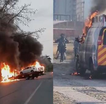 Terror en Guanajuato, queman ambulancias y asesinan a paramédicos