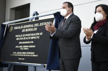 Para combatir la delincuencia, Cuauhtémoc Blanco inaugura nueva Fiscalía Especializada