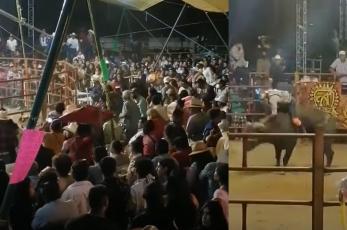 Video revela espantoso momento en que toro le explota las tripas a montador mexicano