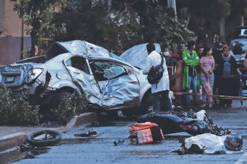 Muere copiloto de un Uber y motociclista tras arrimón a toda velocidad, en Gustavo A Madero