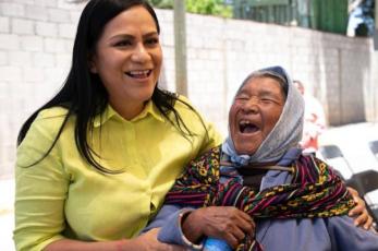 Pensión a adultos mayores llega a casi el billón de pesos, indicó la secretaria del Bienestar Ariadna Montiel Reyes