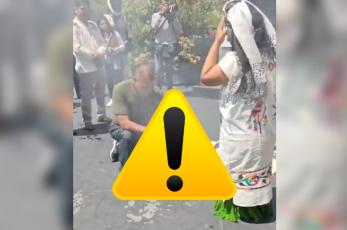 VIDEO: Sacrifican gallina en ritual a Tláloc dentro del Senado, Morenista promovió el evento