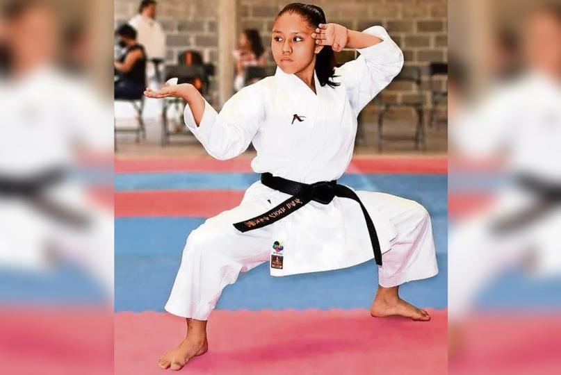Yunuen Cruz, la karateca morelense arraza en los Juegos Conade 2022 con presea de oro