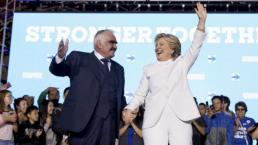 Vicente Fernández 'enamora' a Hillary Clinton