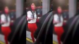 #LadyEspejo explota e insulta a conductor de Metrobús