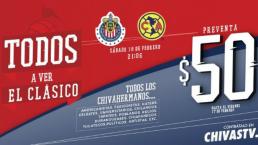 Chivas TV remata el Clásico ante América a 50 pesitos