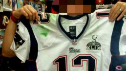 Revelan que jersey de Tom Brady fue exhibido en bazar de Naucalpan