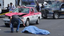 Taxista mata a peatón en la México - Pachuca