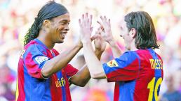 Ronaldinho le manda mensajito a Messi: “Te regalé tu primer gol”