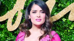 Salma Hayek presume cuerpazo con transparencias