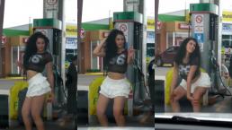 Edecán muestra sensualidad en gasolinera de Sonora y se vuelve viral