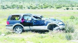 Chava sale disparada de camioneta tras falla mecánica, en Guanajuato