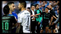 Cachan a jugadores de Santos insultando a seguidores de Cruz Azul