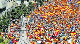 Miles marchan contra independencia de Cataluña