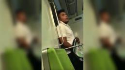Sujeto se masturba en vagón del Metro de la CDMX
