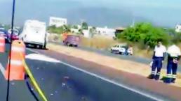 Destrozan a mujer en la autopista La Pera-Cuautla