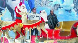Santa y Reyes Magos vuelven a la Alameda Central de Toluca