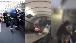 Chamaco ebrio se desliza por las escaleras y el resultado es fatal, en lo más viral de la semana