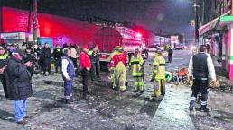 Arde pirotecnia ilegal frente al 16 de Septiembre, en Toluca