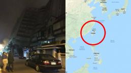 VIDEO: Terremoto sacude Taiwán; reportan atrapados y fuertes daños