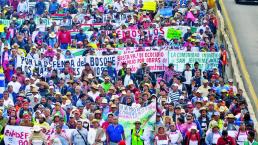 Marchan 2 mil contra el Tren Interurbano de Ocoyoacac a Los Pinos
