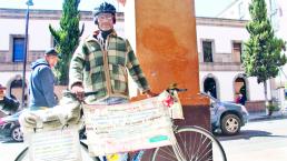 Ciclista diabético pedalea por la paz en el país
