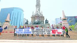 Tren Interurbano divide a comuneros de Tepezoyuca y Acazulco