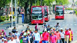 Les vale carril confinado para Línea 7 del Metrobús