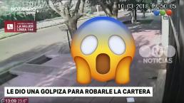 Mujer es golpeada brutalmente por tratar de evitar robo