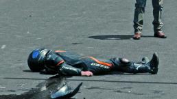 Motociclista muere de un infarto en la Ciudad de México