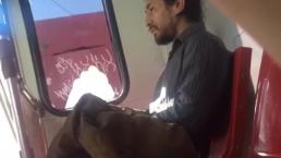 Sujeto se masturba frente a menor de edad en el transporte público