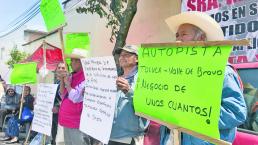 Comuneros de San Mateo exigen pago por sus terrenos