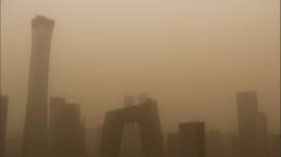 Contaminación en China llega a niveles impactantes por tormenta de arena