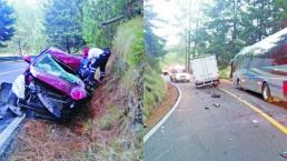 Accidente sobre la carretera Valle de bravo- Tejupilco deja una persona muerta 