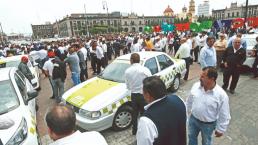 Taxistas brincan contra gobierno de Edo. Mex