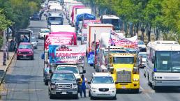Transportistas de Toluca se quejan por aumento de gasolina y peajes